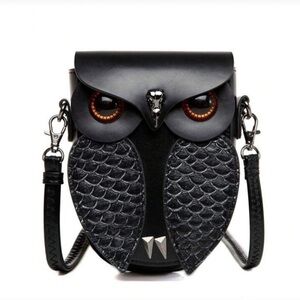 🦉🦉🦉BOGOHO 🦉🦉🦉Black Owl Crossbody Bag